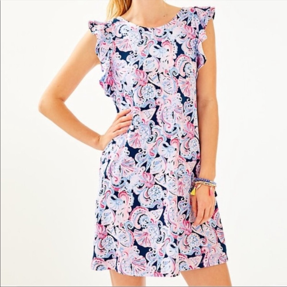 Lilly Pulitzer Dani Dress in High Tide Navy